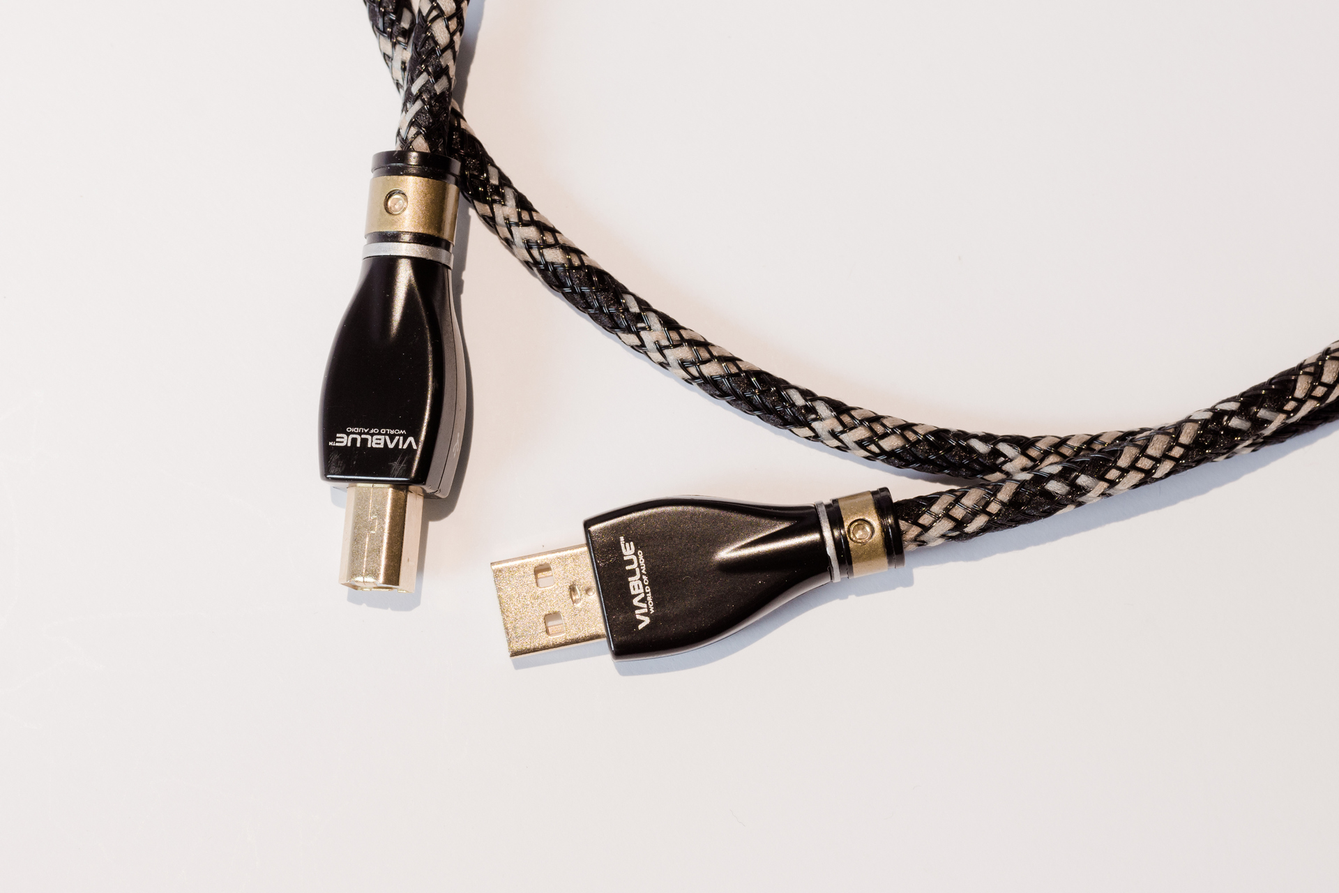 1,00m ViaBlue KR-2 SILVER USB-KABEL A/MINI-BLänge