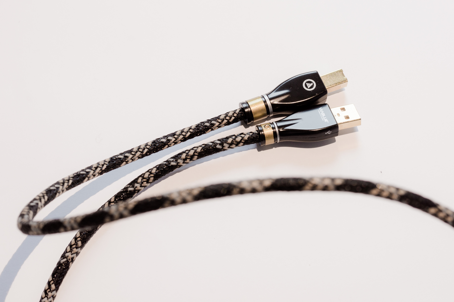 1,00m ViaBlue KR-2 SILVER USB-KABEL A/MINI-BLänge