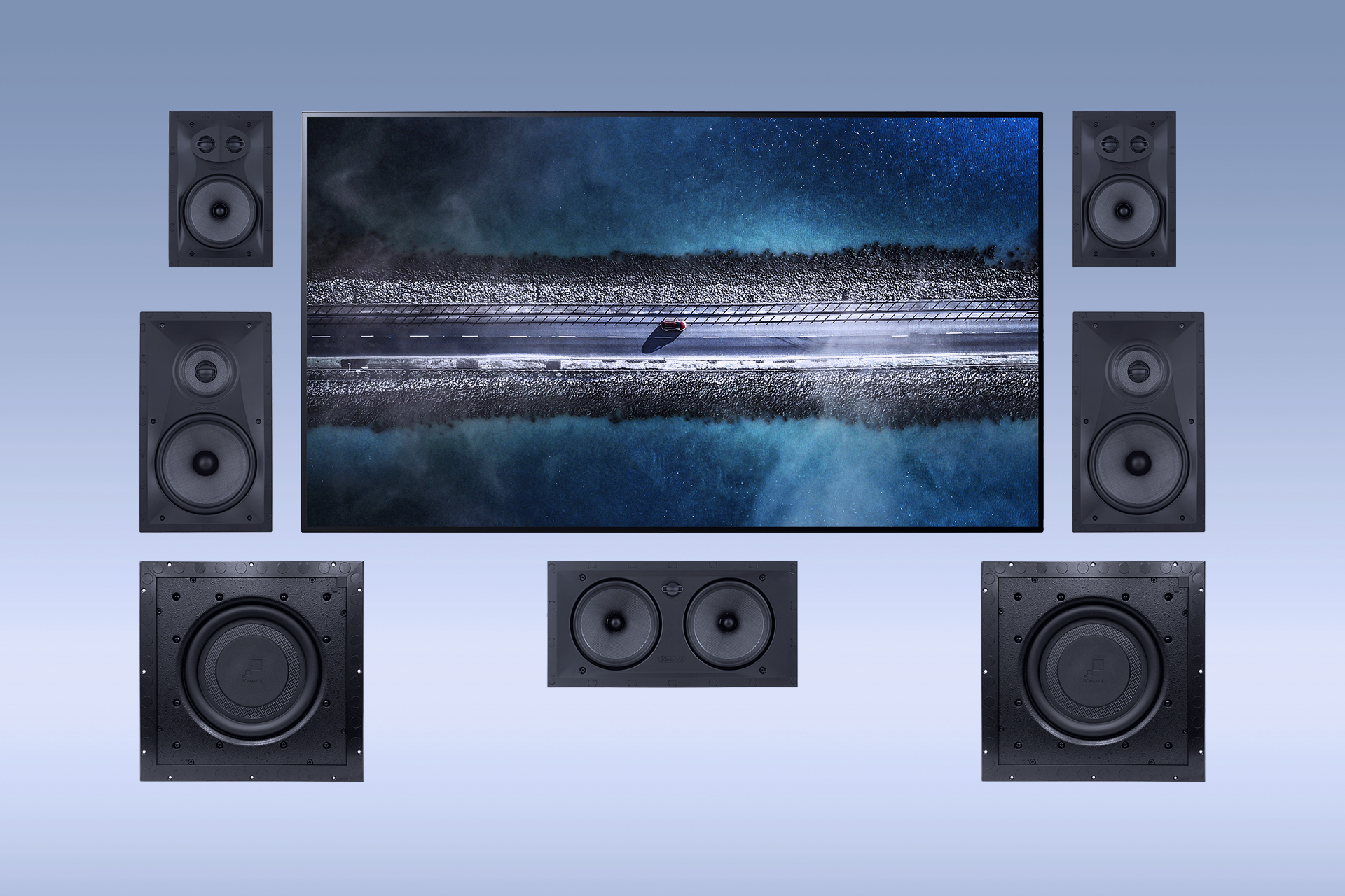 Sonance Visual Performance In-Wall Home Cinema System